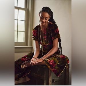 Anthropologie Somerset Maxi Dress Velvet Edition